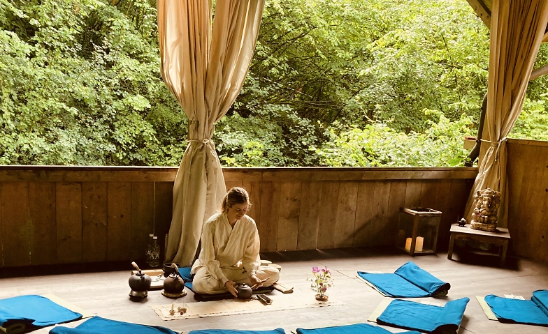 tea ceremony in a tree house