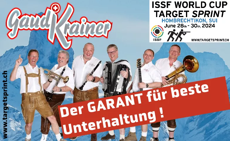 Gaudi Krainer ISSF Target Sprint  World Cup Hombrechtikon Gemeindesaal, Blattenweg  12, 8634 Hombrechtikon Billets