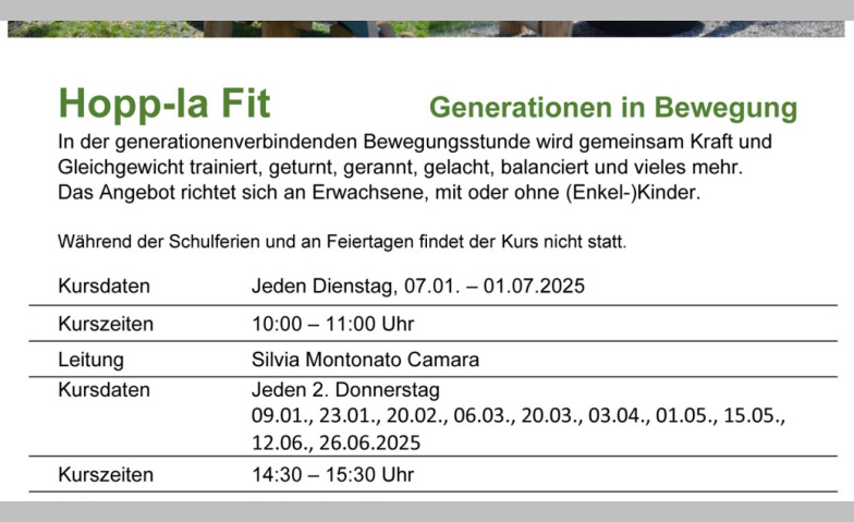 Event-Image for 'Generationenverbindendes Bewegungstraining'