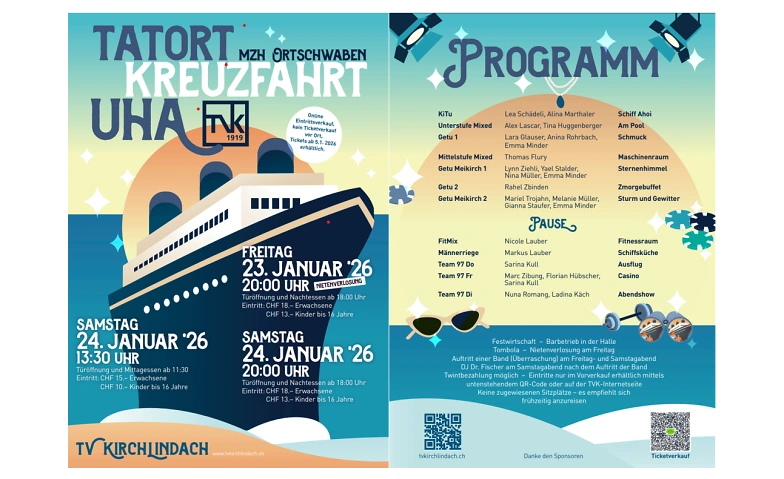 Unterhaltungsabend des Turnverein Kirchlindach 2026 Tickets