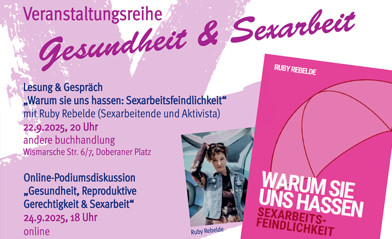 22.09. und 24.09.2025 - Veranstaltungsreihe &quot;Sexarbeit und G Tickets