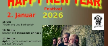 Event-Image for 'Happy New Year Festival mit Diamonds of Rock & Bluedög'