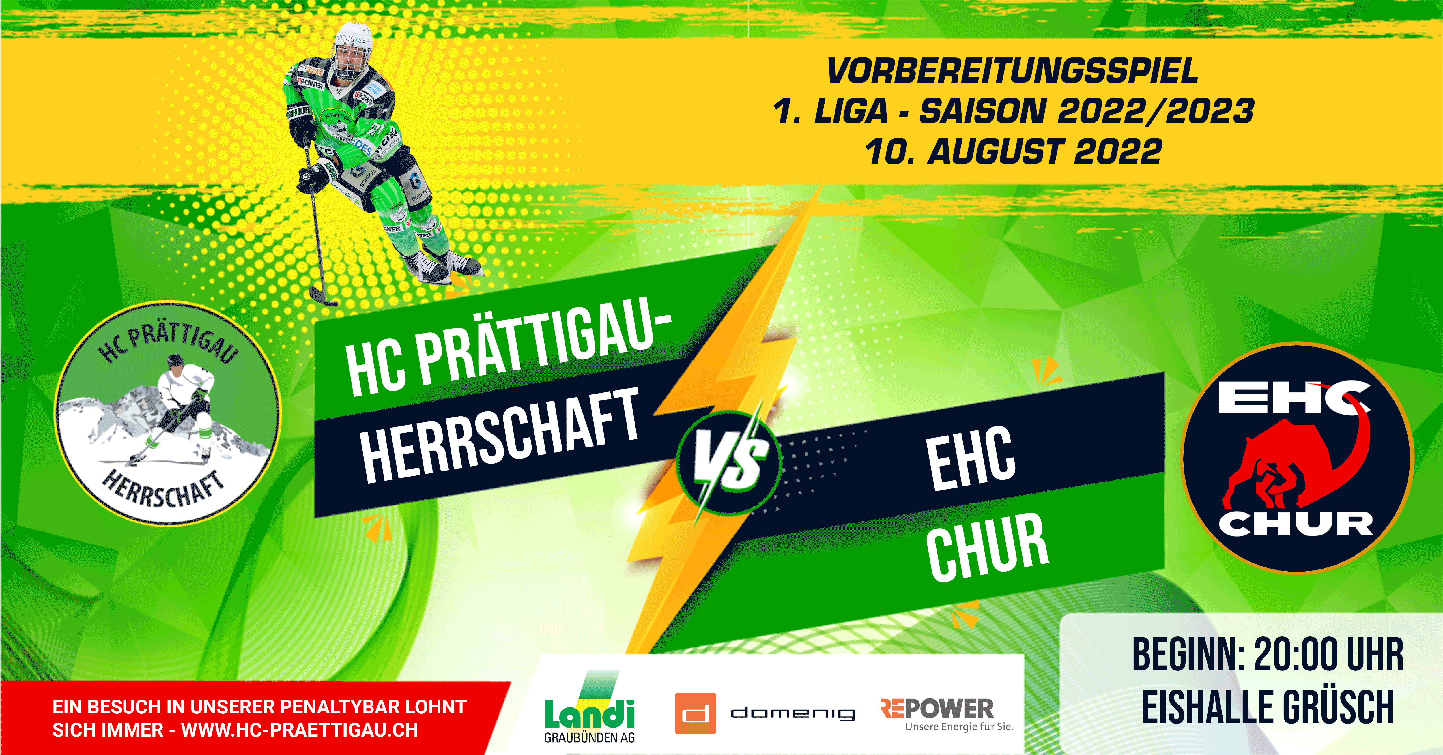 HC Prättigau-Herrschaft vs. EHC Chur Eishalle Grüsch, Eishalle -, 7214 Grüsch Tickets