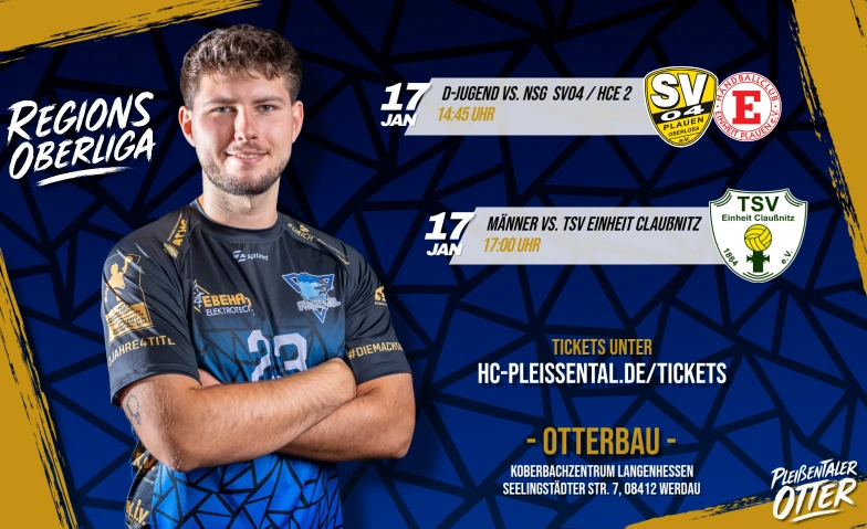 Heimspieltag im Pleißental Otterbau, Seelingstädter Str. 7, 08412 Werdau Billets