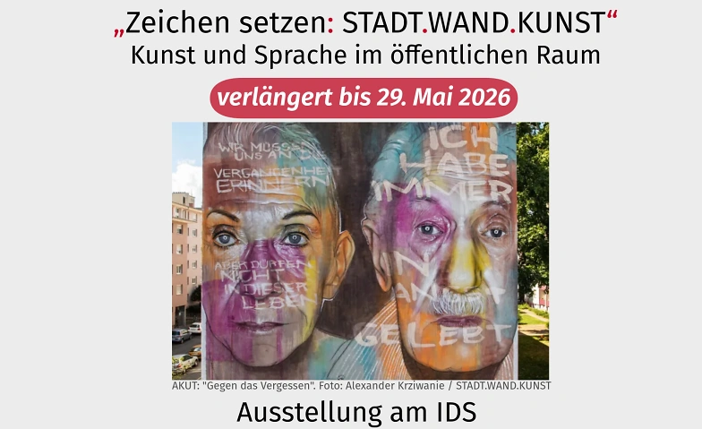 Ausstellung "Zeichen setzen: STADT.WAND.KUNST" Billets