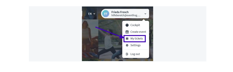 HilfeseiteTickets finden en