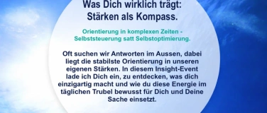Event-Image for 'Orientierung in komplexen Zeiten: Deine St&auml;rken'