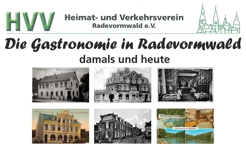 Die Gastronomie in Radevormwald - damals und heute Heimatmuseum Billets