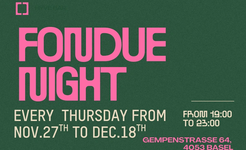 Event-Image for 'Fondue Nights at Hyve!'