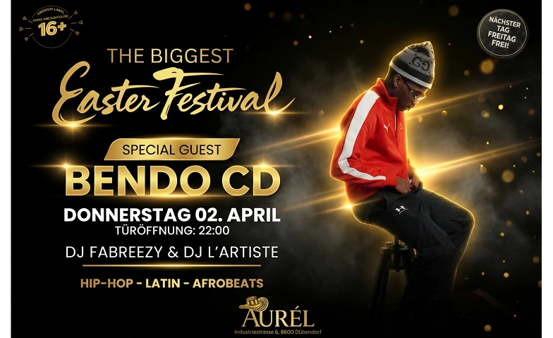 Event-Image for '&Uuml;16 EASTER FESTIVAL  &ndash; BENDO CD LIVE'