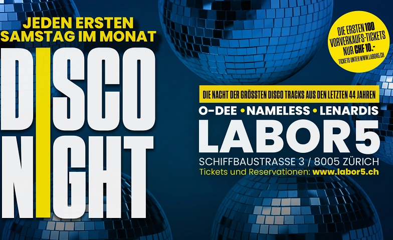 Event-Image for 'Disco Night Zürich'