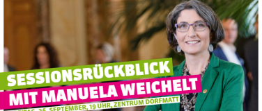 Event-Image for 'Sessionsrückblick mit Nationalrätin Manuela Weichelt'
