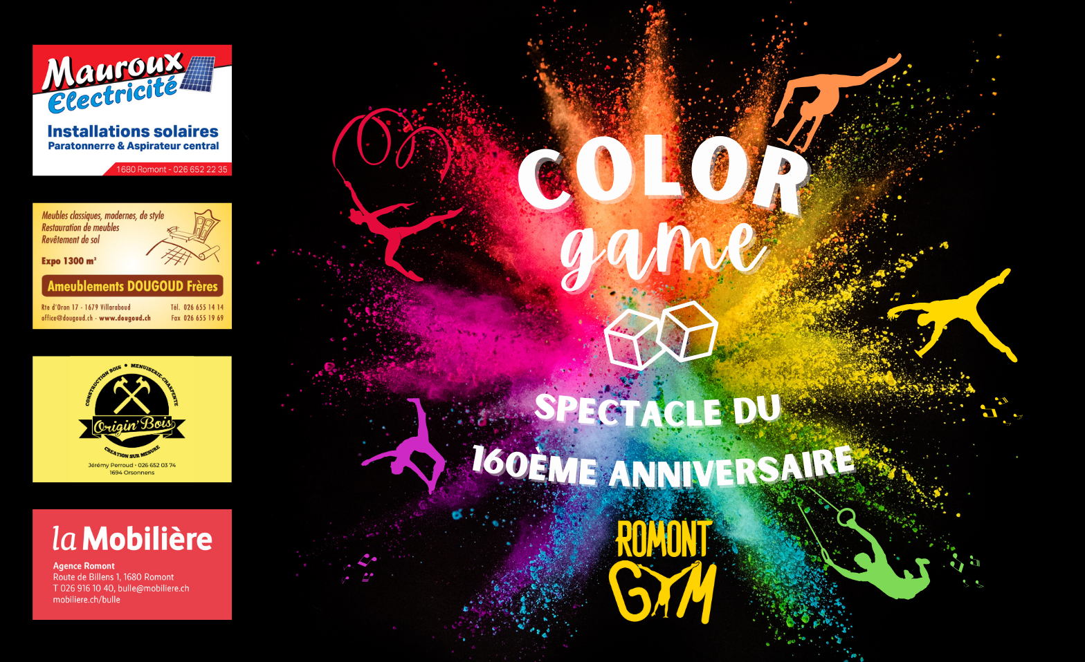 Spectacle du 160&egrave;me Romont-Gym ${singleEventLocation} Billets