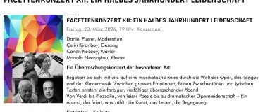 Event-Image for 'Facettenkonzert XII: EIN HALBES JAHRHUNDERT LEIDENSCHAFT'