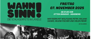Event-Image for 'Wahnsinn! - Die Schlagerfete im Ländle'