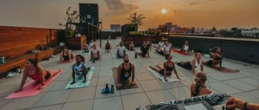 Event-Image for 'Stretch & Spark: Sunset Yoga & Apéro for Singles – w/Live DJ'