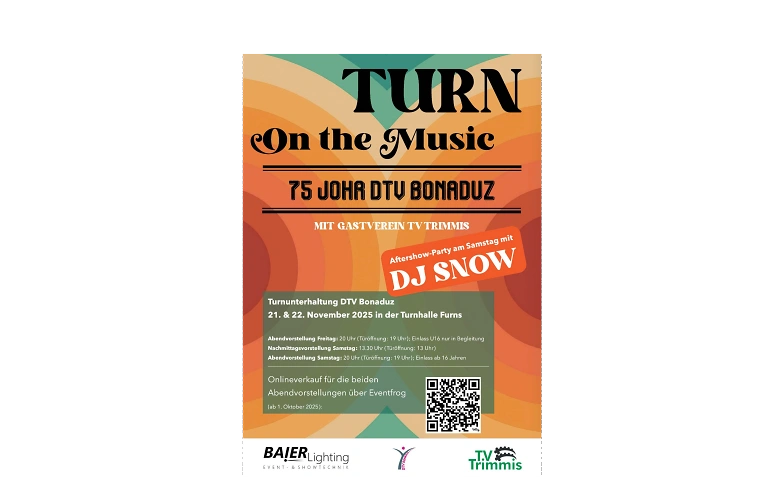 Event-Image for 'Turnunterhaltung 2025 - 75 Johr DTV Bonaduz'