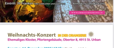 Event-Image for 'Weihnachtskonzert Emma Stirnimann'