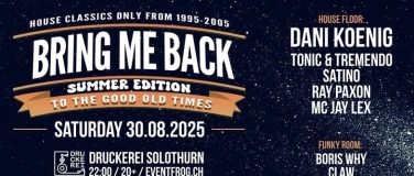 Event-Image for 'BRING ME BACK - Summer Edition'