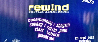Event-Image for 'rew!nd - Drum & Bass and more at Gonzo'