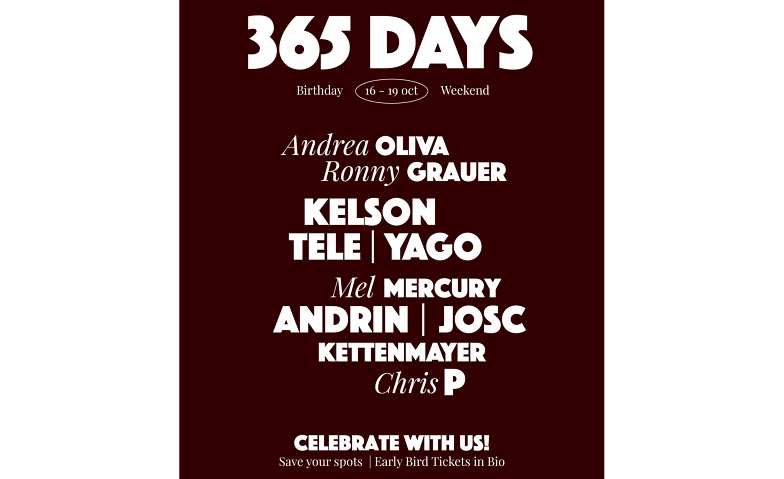 Event-Image for '365 DAYS MAISON - BIRTHDAY BASH'