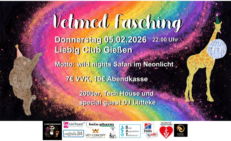 Vet fasching x Partyanimals Liebig Gie&szlig;en, An der alten Post 4, 35390 Gie&szlig;en Billets