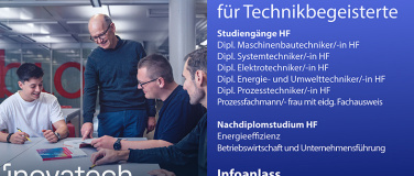 Event-Image for 'Infoanlass - Inovatech Höhere Fachschule'