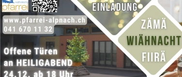 Event-Image for 'Offenes Pfarreizentrum - «Zämä Wiähnacht fiirä»'