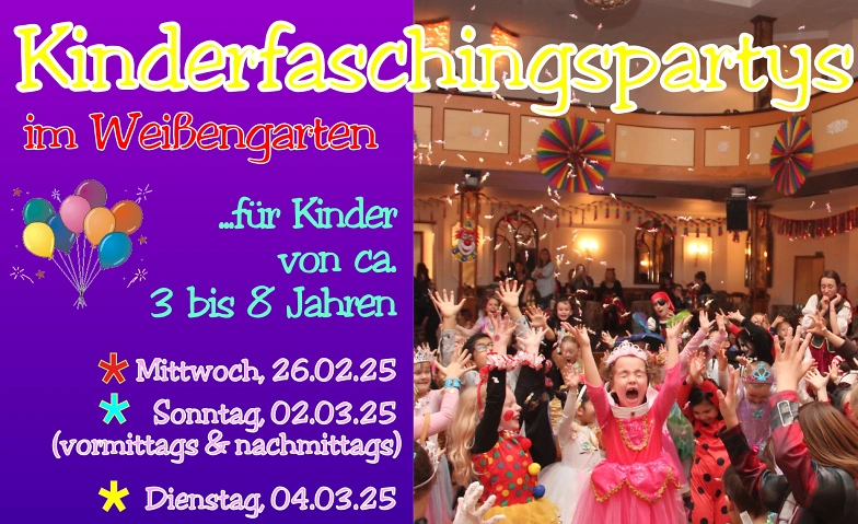 Kinderfasching im Wei&szlig;engarten ${singleEventLocation} Billets