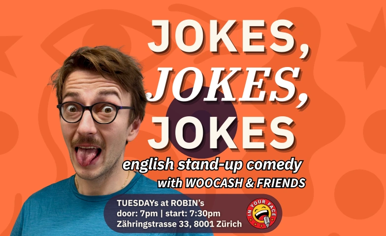 Jokes, Jokes, Jokes - English Stand-up comedy show ROBIN'S bar & coffee Tickets