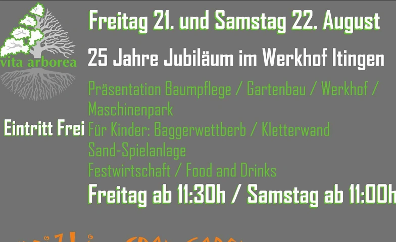 Event-Image for 'Jubil&auml;umsfest vita arborea'