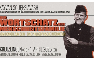 Event-Image for 'Kayvan Soufi-Siavash Der Wortschatz der Menschheitsfamilie'