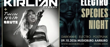 Event-Image for 'Electro Species: KIRLIAN CAMERA + THE BRUTE + TWIN NOIR'