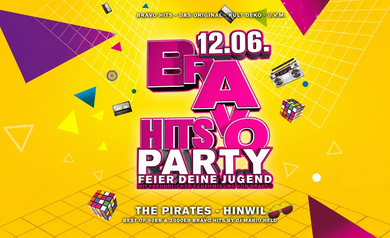 BRAVO Hits Party &ndash; Feier Deine Jugend! The Pirates - Planet of Entertainment, Hinwil Tickets