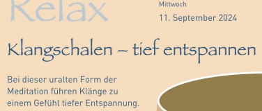 Event-Image for 'Klangschalen – tief entspannen'