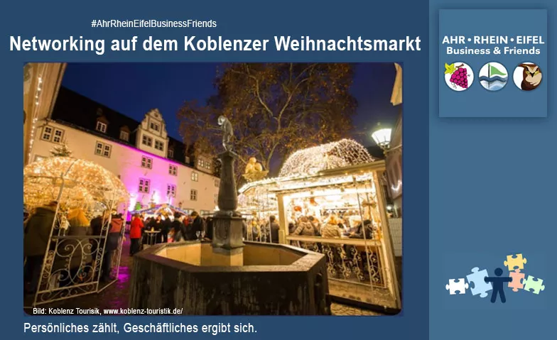 Networking auf dem Koblenzer Weihnachtsmarkt Willi-Hörter-Platz / Rathaushof, Winzerglühweinstand, Willi-Hörter-Platz 1, 56068 Koblenz Tickets