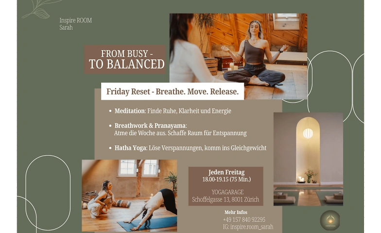 Friday Reset &ndash; Breathe. Move. Release. Billets