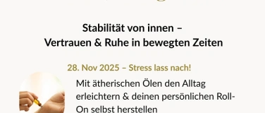 Event-Image for 'Stress lass nach! Mit ätherischen Öle'