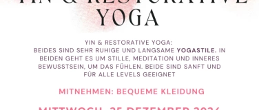 Event-Image for 'Weihnachtsyoga Mittwoch, 25. Dezember 2024, 09.00- 10.30 Uhr'