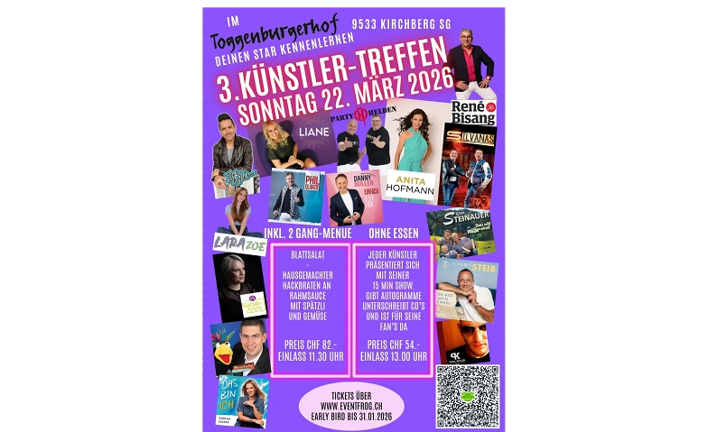 3. Künstler-Treffen in Kirchberg SG | Sonstige-Partys
