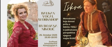 Event-Image for 'Kombinovana karta za vokalnu radionicu i monodramu ISKRA'
