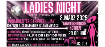 Event organiser of Ladies Night- Frauentagsparty 2025