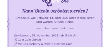 Event-Image for 'SatoShe – Kann Bitcoin verboten werden? (DE, Zürich)'
