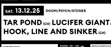 Event-Image for 'LIVE SESSION: TAR POND, LUCIFER GIANT, HOOK, LINE AND SINKER'