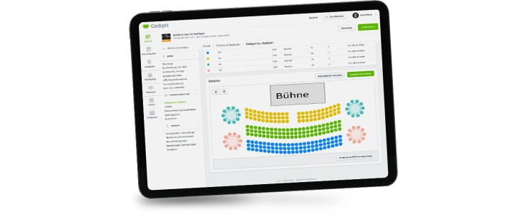 Saalplan & Sitzplätze