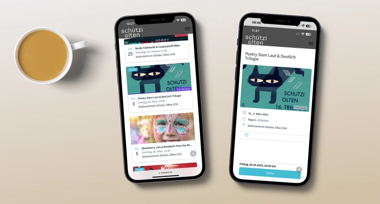 Eigener Ticketshop für Vorverkauf Eigener Ticketshop für Vorverkauf