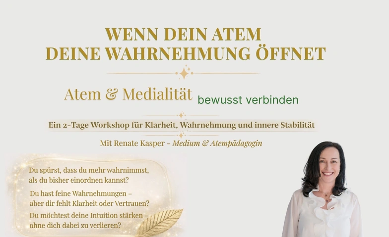 Event-Image for 'Seminar mit der ber&uuml;hmten Atemtherapeutin und Medium'
