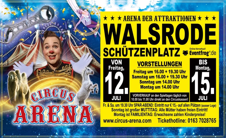 Circus Arena - Walsrode Schützenplatz Billets