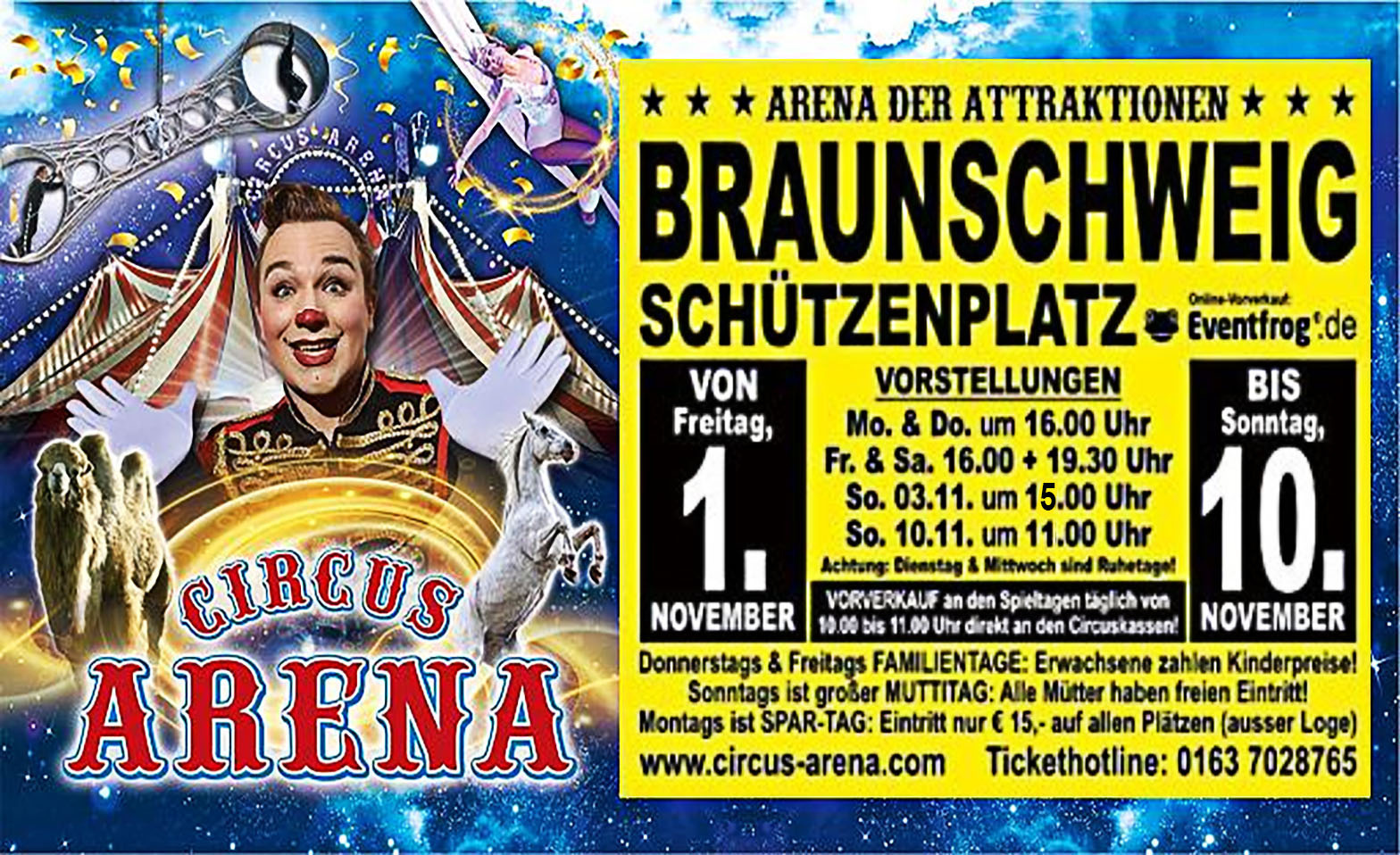 Circus Arena - Braunschweig ${singleEventLocation} Billets