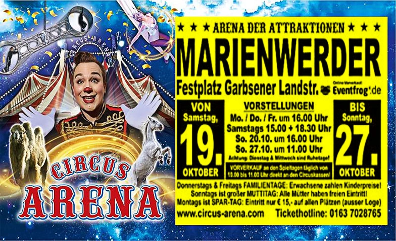 Circus Arena - Marienwerder Festplatz Marienwerder Tickets